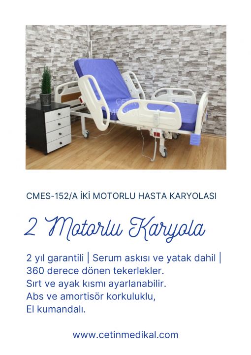    İki motorlu hasta karyolası 152A