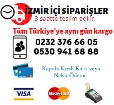  İzmir içi siparişler 3 saatte teslim edilir.