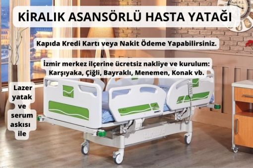 kiralık asansörlü hasta yatağı