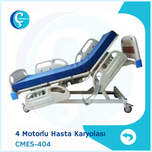  4 Motorlu Hasta Yatağı