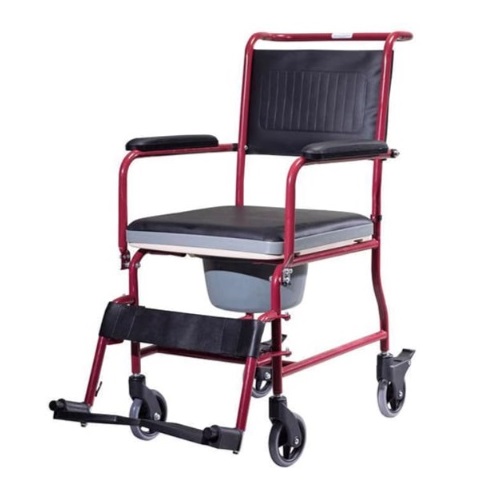 Kırmızı Klozetli Tekerlekli Sandalye